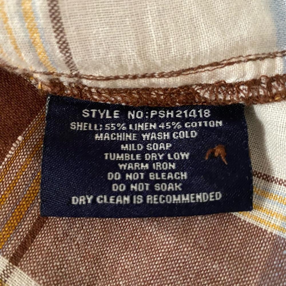 Phat Farm Blue, Yellow, and Brown Plaid Shirt - Picture 11 of 11
